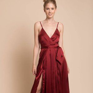 Elegant Burgundy Jumpsuit